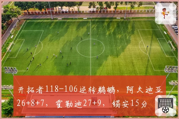 开拓者118-106逆转鹈鹕,阿夫迪亚26+8+7,霍勒迪27+9,锡安15分